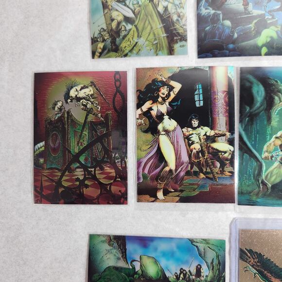 Conan II TCG All Chromium Lot Of 14 With 1 Promo Card 1993-1994 NM - Picture 10 of 11